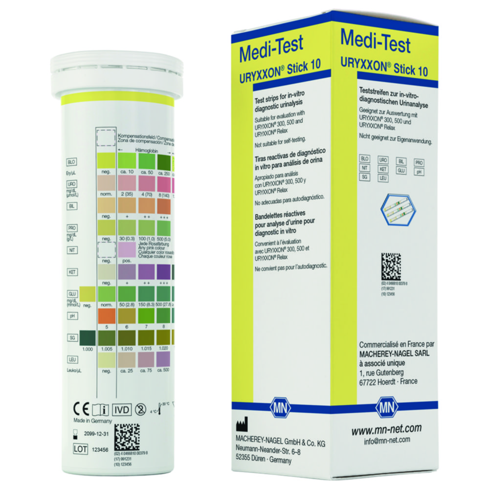 Search Test strips URYXXON Stick 10 for Urine strip reader URYXXON 500 Macherey-Nagel GmbH & Co. KG (6091) 