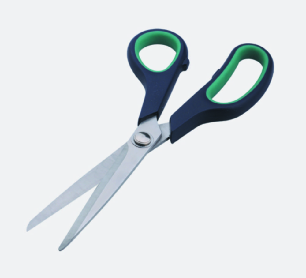 Search ISOLAB Laborgeräte GmbH (8442)-Universal scissors, stainless steel, Plastic handle