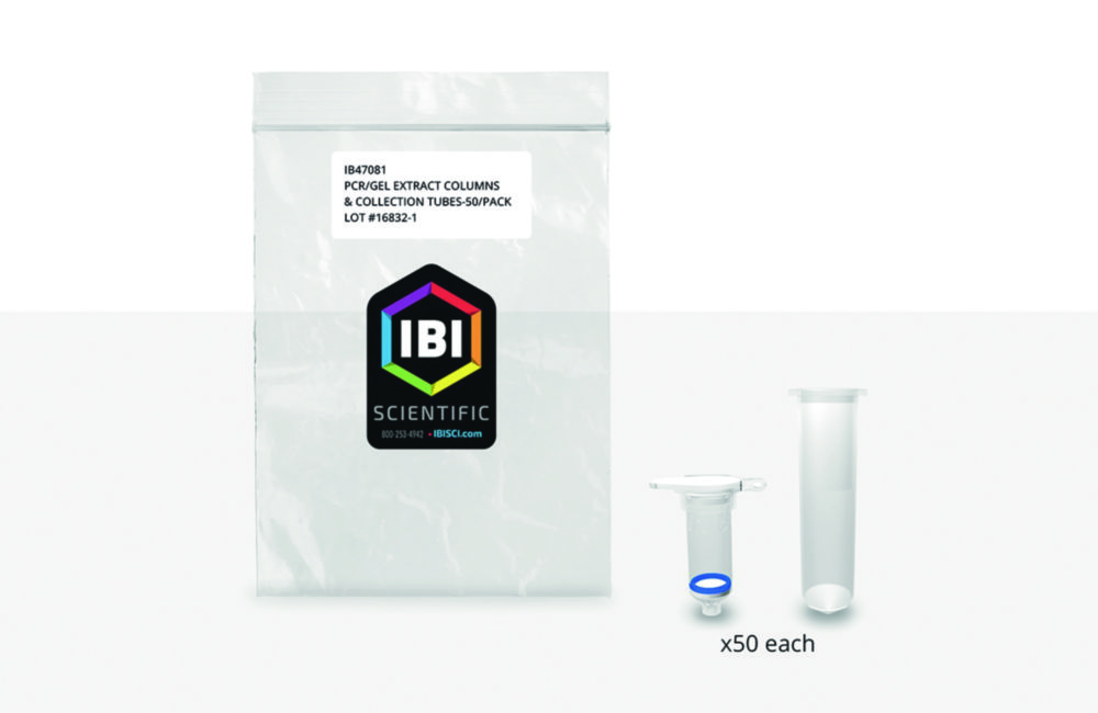 Search Spin columns, glass fibre filters, PCR/Gel DNA fragment extraction columns IBI Scientific (979983) 