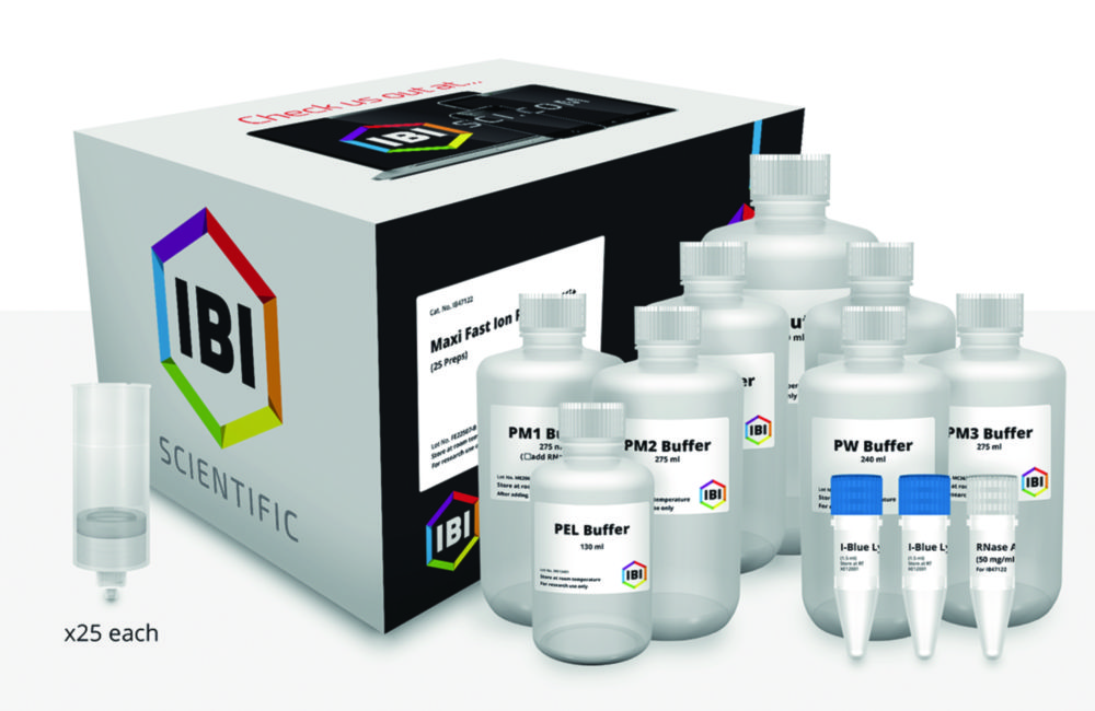 Search PlasmidPurification-Kits Maxi Fast Ion IBI Scientific (6316) 