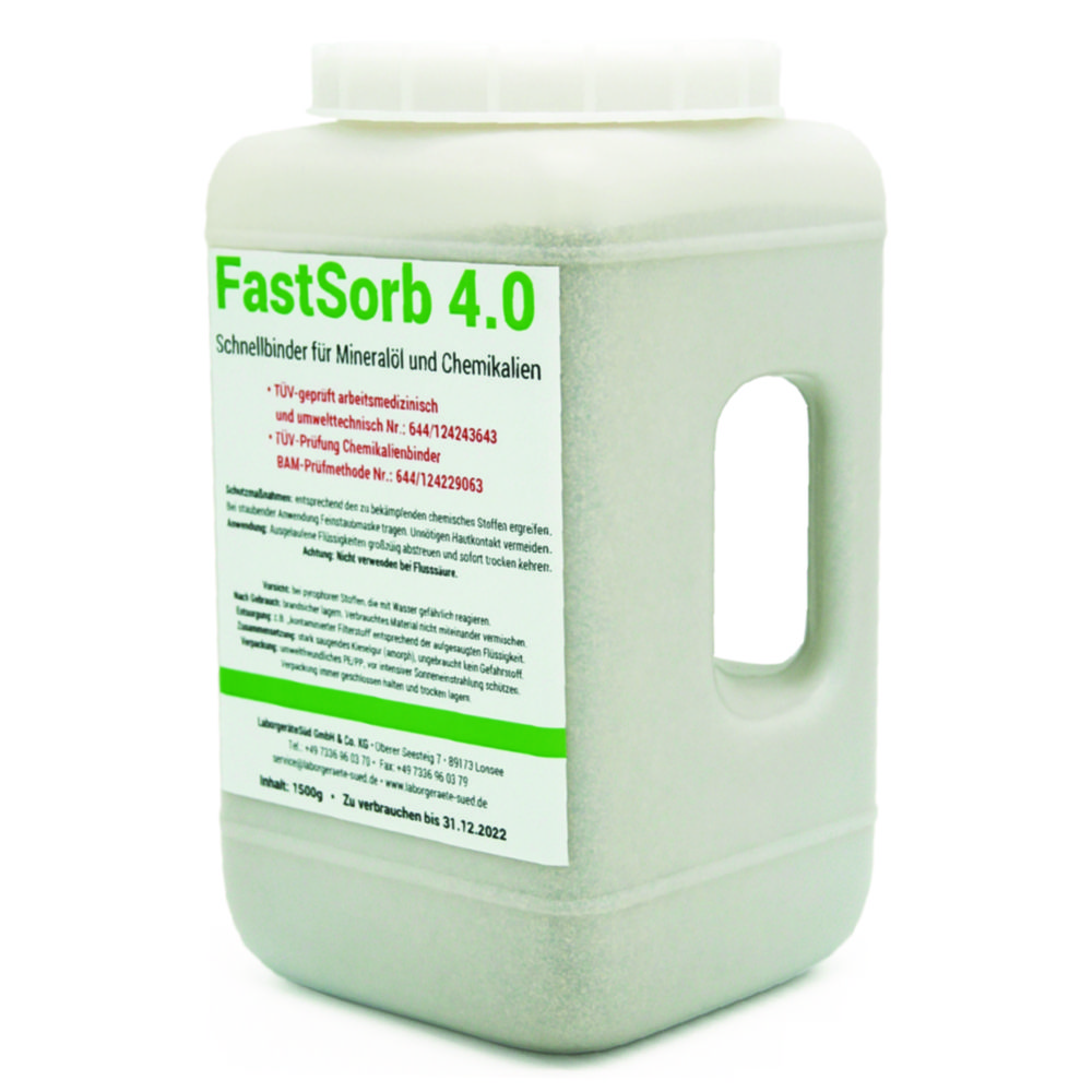 Search Absorbent, oil and chemical binder FastSorb 4.0 Laborgeräte Süd GmbH & Co.KG (7475) 