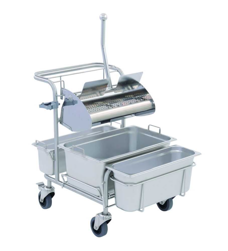Search Cleaning trolleys Clino CR1 FP-GMP / Clino CR3 FP-GMP with flat wringer Ri Pfennig Reinigungstechnik GmbH (9084) 