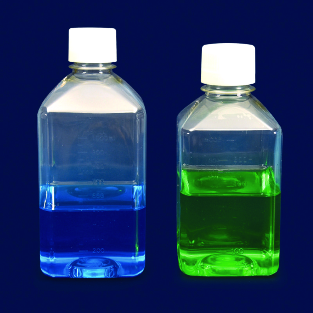 Search Square Media Bottles, PET, sterile ISOLAB Laborgeräte GmbH (800737) 