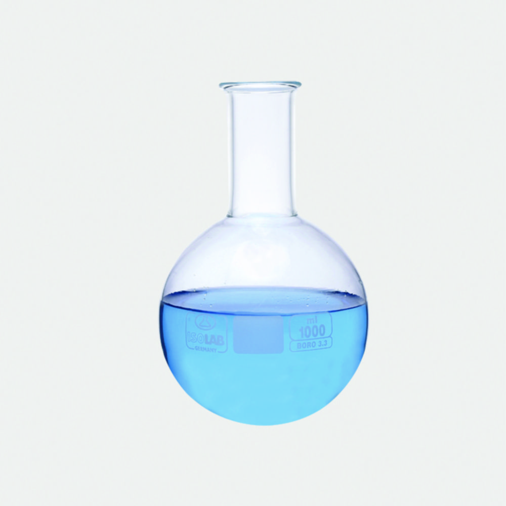 Search Round bottom flasks, borosilicate glass 3.3 ISOLAB Laborgeräte GmbH (10455) 