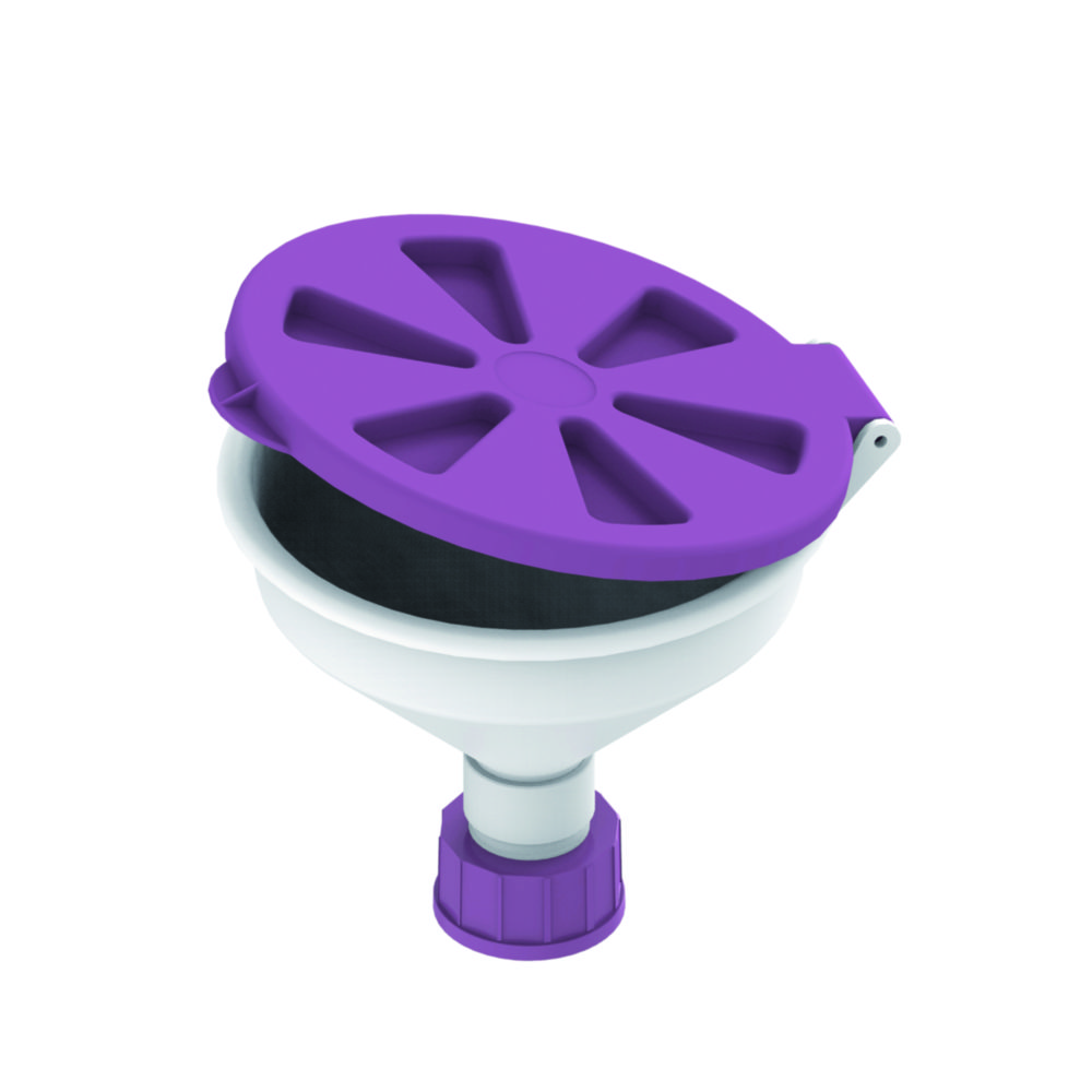 Search Safety funnels with hinged lid, white/purple KEFO d.o.o. (413416) 