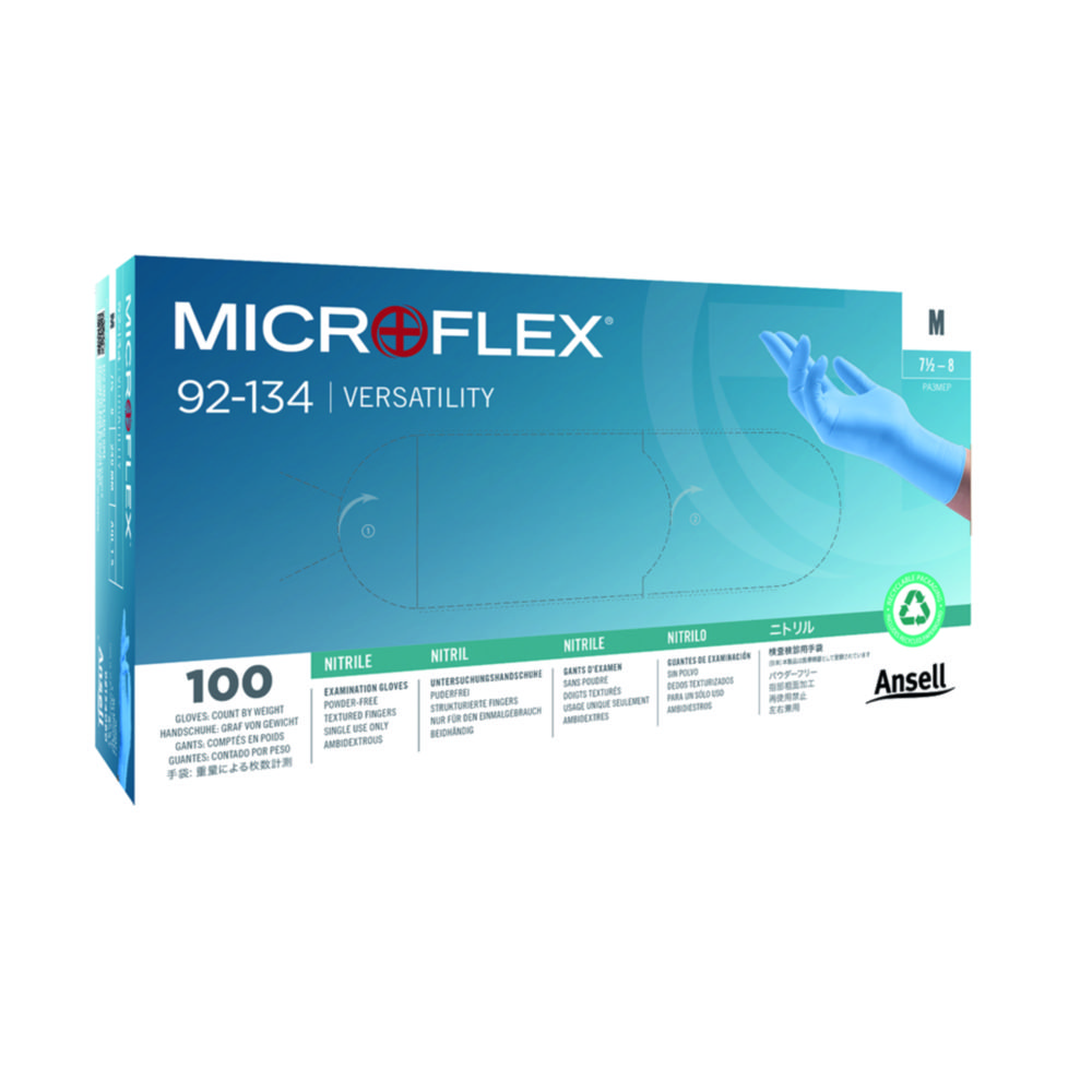 Search Ansell Healthcare Europe N.V. (586061)-Disposable gloves MICROFLEX® 92-134, nitrile