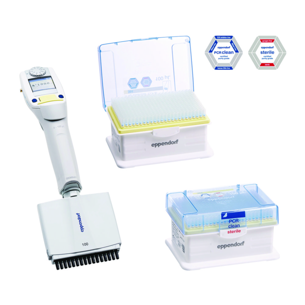 Search Multichannel microliter pipettes Eppendorf Xplorer plus, variable, starter set Eppendorf SE (814761) 
