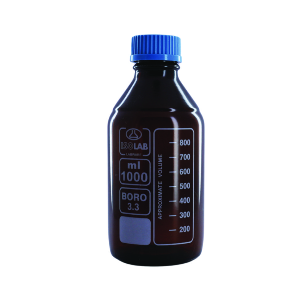 Search Laboratory bottles, borosilicate glass, coated, amber ISOLAB Laborgeräte GmbH (875017) 