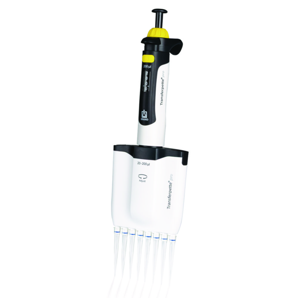 Search Multichannel microliter pipettes Transferpette pro, variable BRAND GMBH + CO.KG (889901) 
