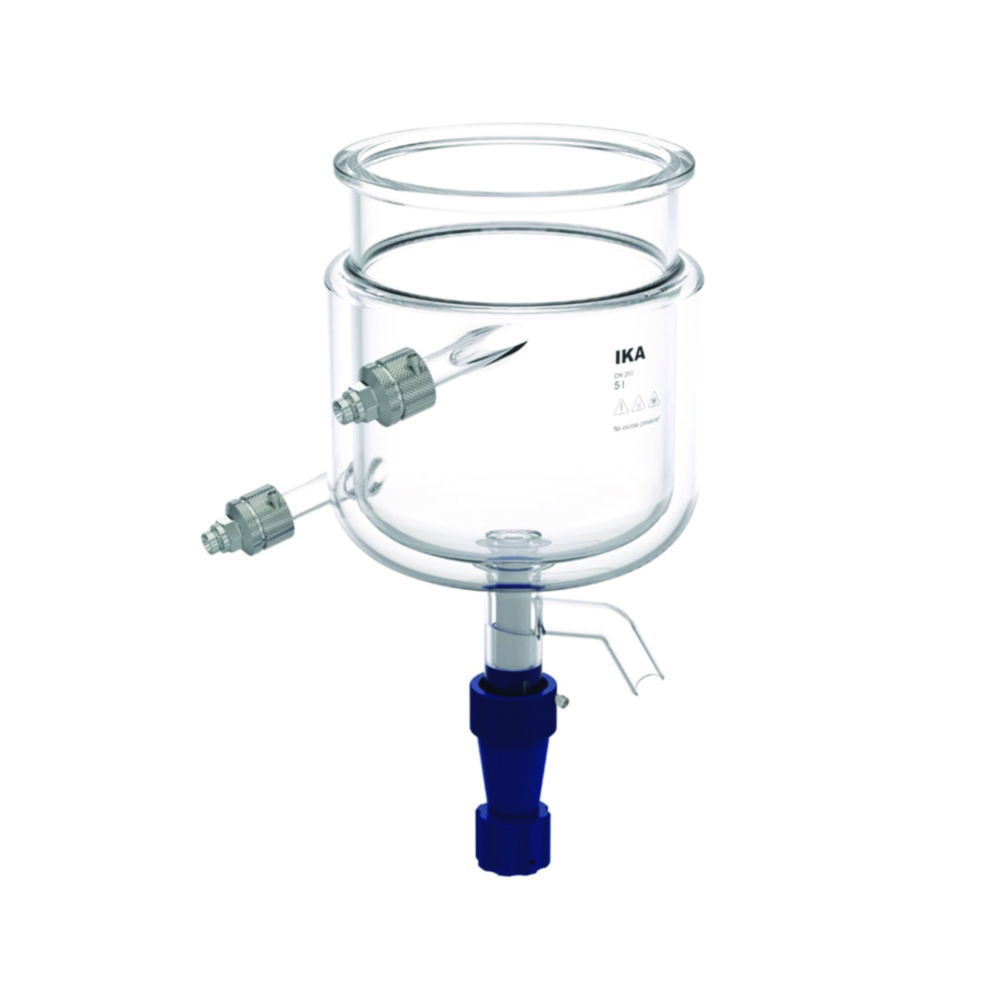 Search Reactor vessels for laboratory reactors LR-5.ST, borosilicate glass 3.3, with bottom discharge val IKA-Werke GmbH & Co.KG (897509) 