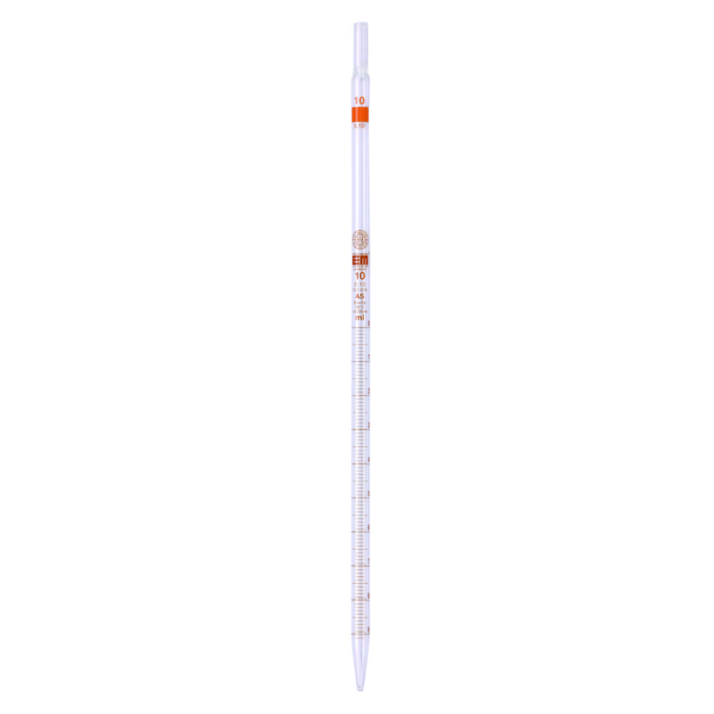 Search Graduated pipettes, Soda-lime glass, class AS, amber stain graduation, type 3 Hirschmann Laborgeräte GmbH (4155) 