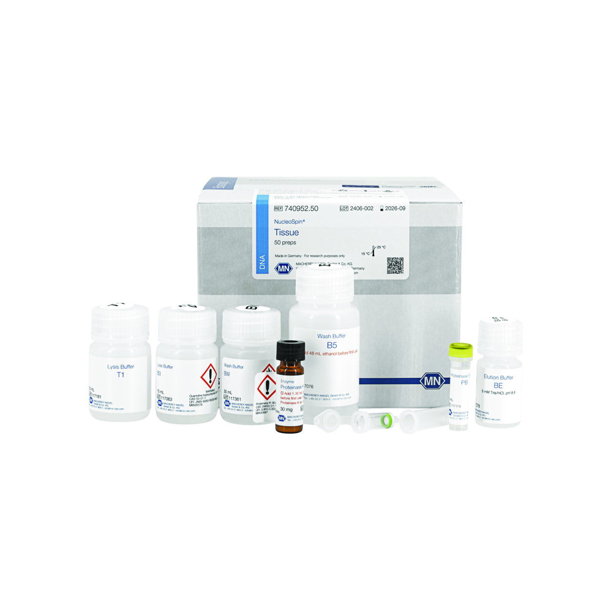 Search NucleoSpin Tissue, kits Macherey-Nagel GmbH & Co. KG (977539) 