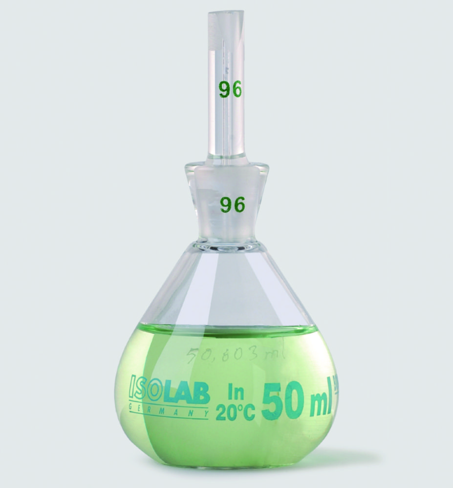 Search Pycnometers, Borosilicate glass 3.3., calibrated ISOLAB Laborgeräte GmbH (8367) 