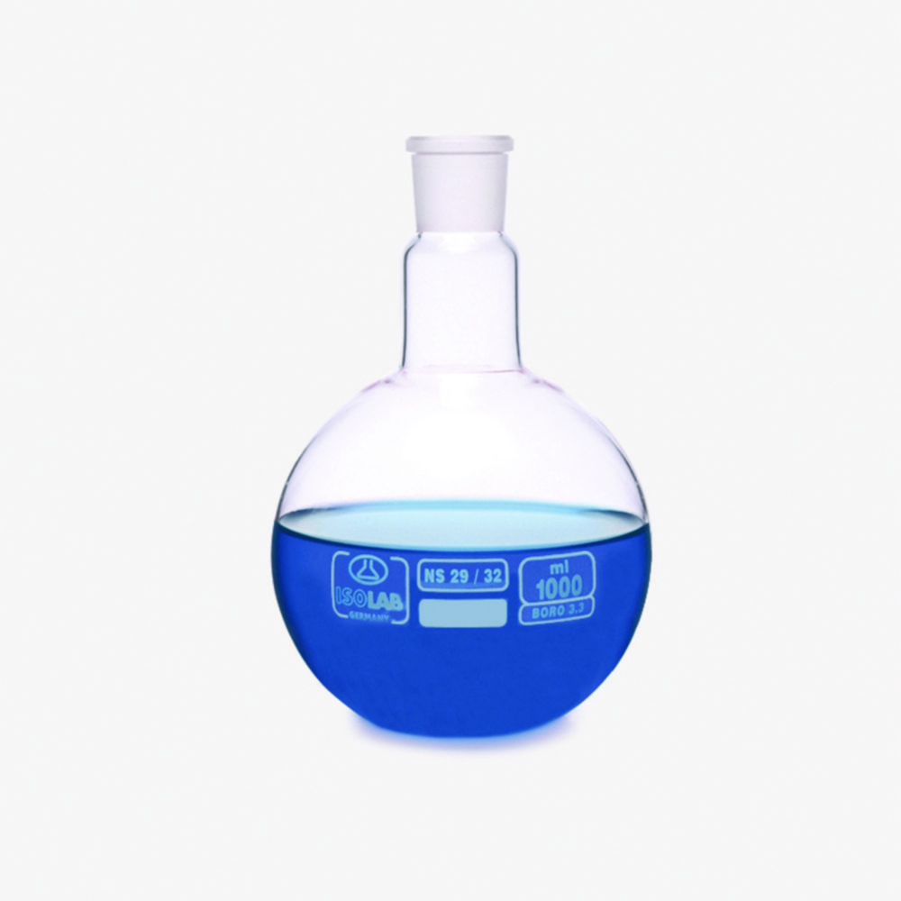 Search Flat bottom flasks, NS joint neck, borosilicate glass 3.3 ISOLAB Laborgeräte GmbH (7786) 
