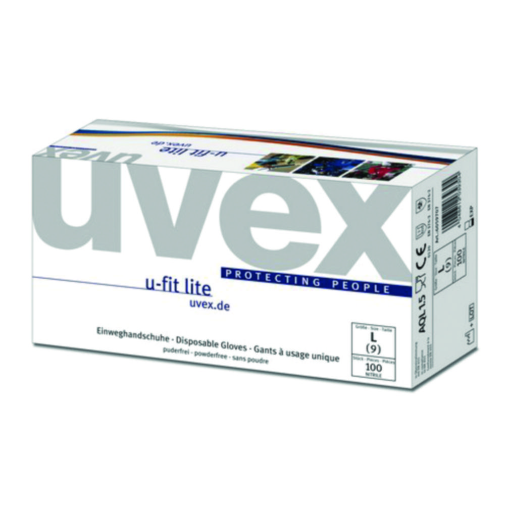 Search Disposable Gloves uvex u-fit lite, Nitrile Uvex Arbeitsschutz GmbH (3325) 