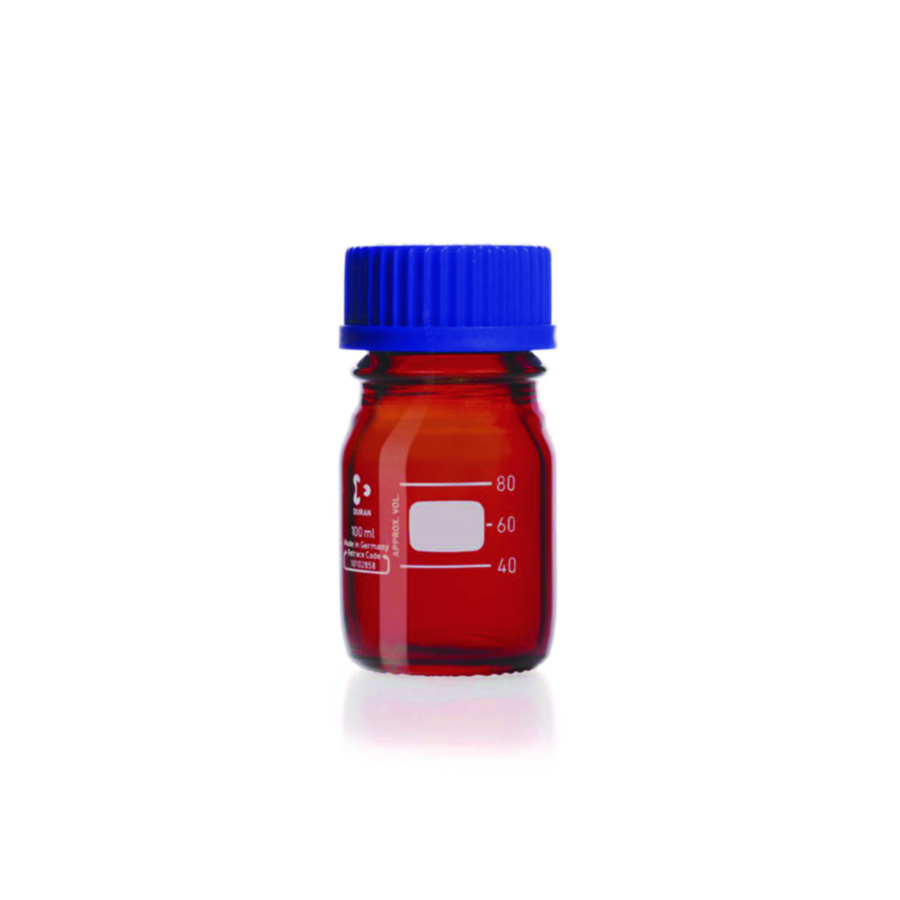 Search Laboratory bottle, DURAN amber, with screw cap and pouring ring made of PP DWK Life Sciences GmbH (Duran) (5570) 