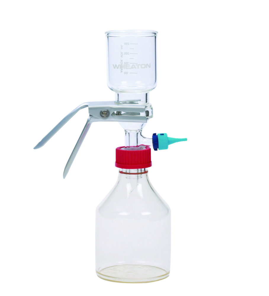 Search DWK Life Sciences Inc.(Wheaton (4633)-Filtering apparatus with fritted glass support