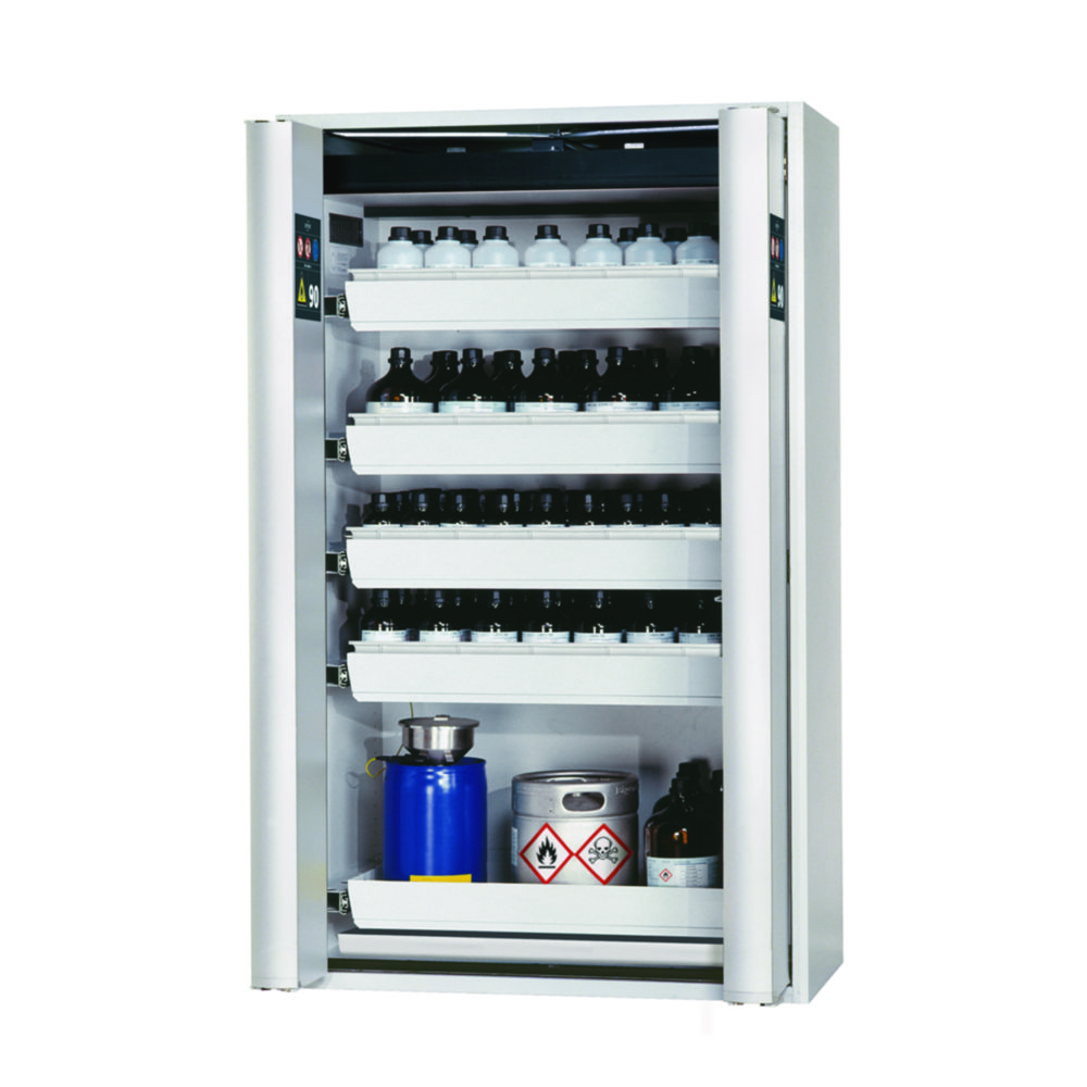 Search Safety Storage Cabinets S-PHOENIX Vol. 2-90 with Folding Doors, 5 pull-out trays, powder-coated sh asecos GmbH (901559) 