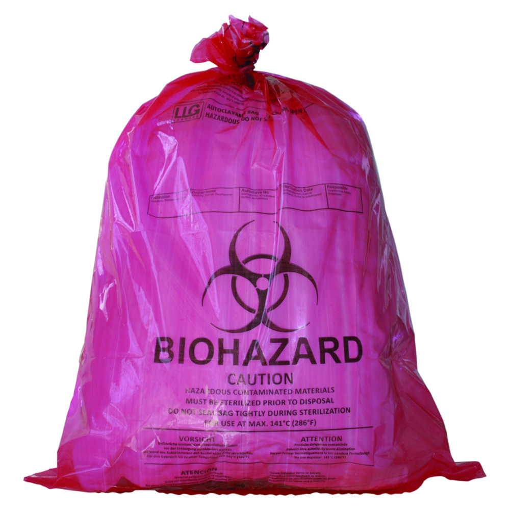 Search LLG-Autoclavable bags, PP, with Biohazard printing and sterilisation indicator LLG Labware (799577) 