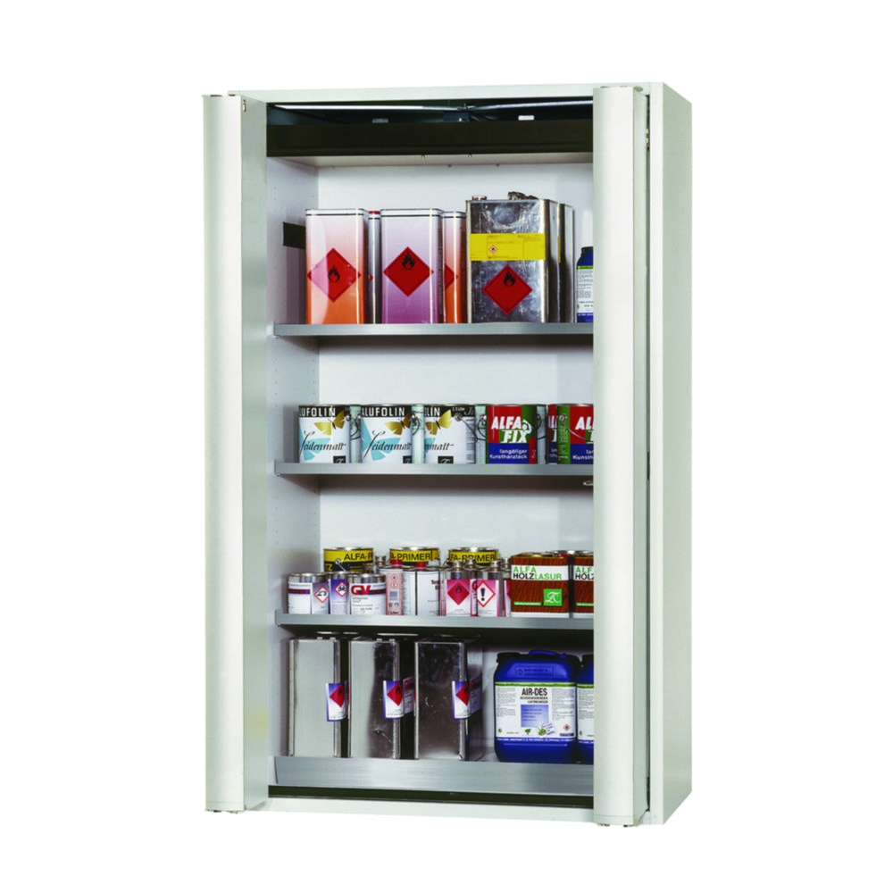 Search Safety Storage Cabinets S-PHOENIX Vol. 2-90 with Folding Doors, 3 shelves, stainless steel asecos GmbH (901573) 