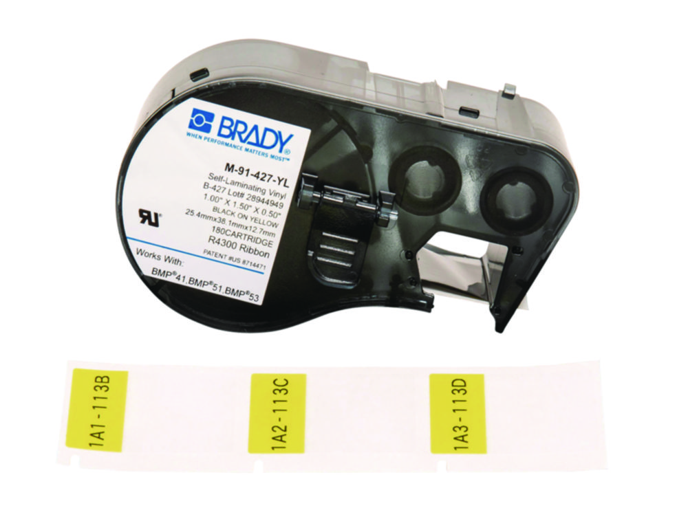 Search Self-laminating labels with transparent end for label printer BMP51 Brady GmbH (494960) 