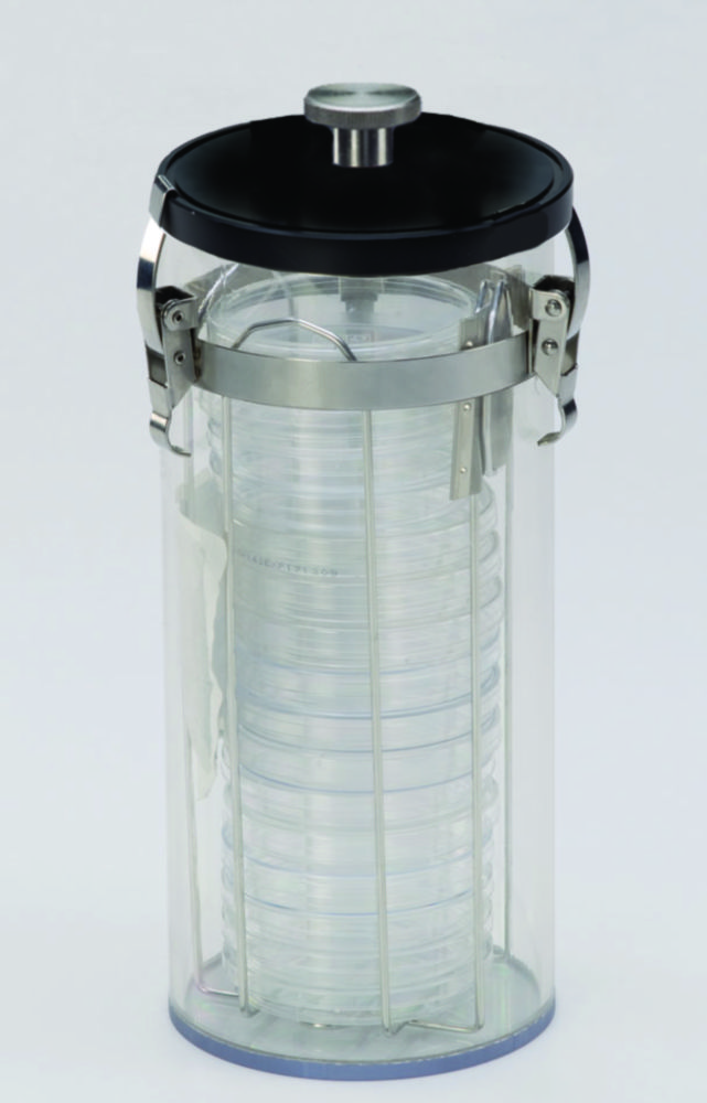 Search Anaerobic jar, PC, with ventilation screw schuett-biotec GmbH (949777) 