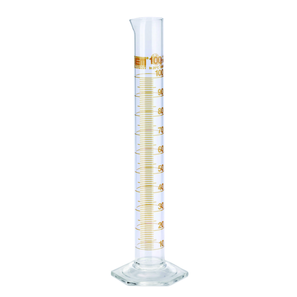 Search Measuring cylinders, DURAN, tall form, class A, amber stain graduation Hirschmann Laborgeräte GmbH (4163) 