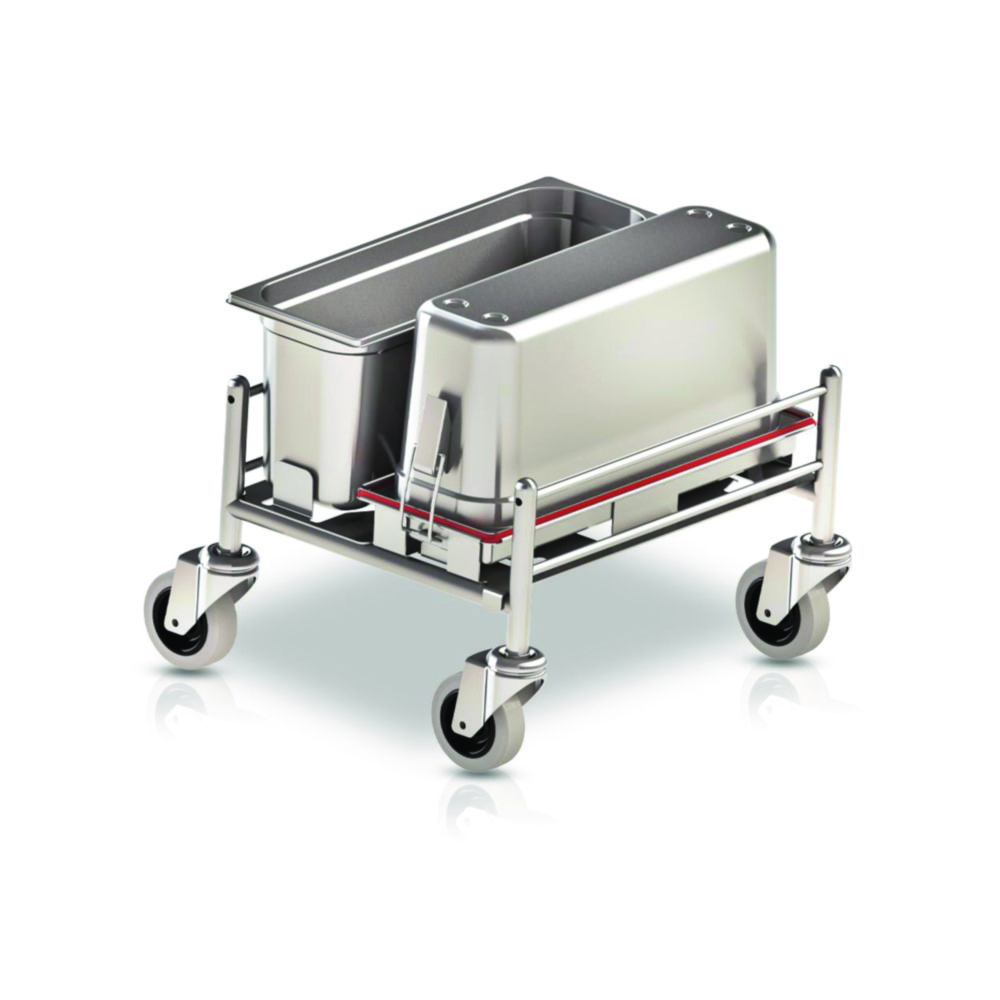 Search Cleaning trolleys Clino CR mini EM-GMP1, stainless steel Pfennig Reinigungstechnik GmbH (947556) 