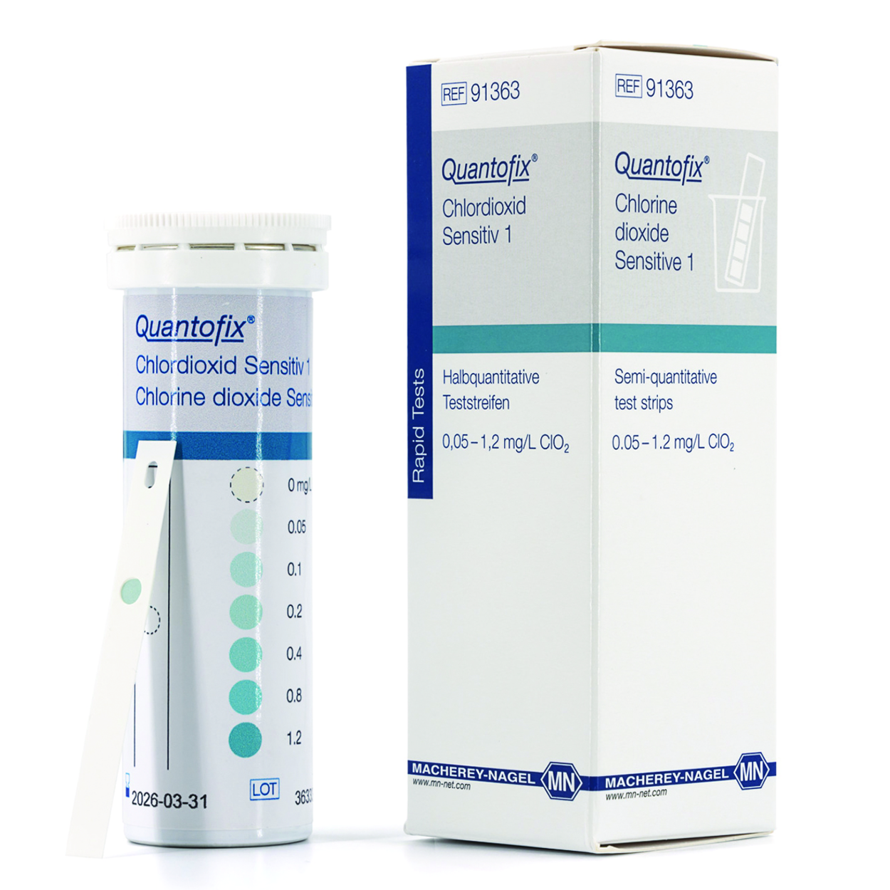 Search Test strips QUANTOFIX, Chlorine dioxide Macherey-Nagel GmbH & Co. KG (1016367) 