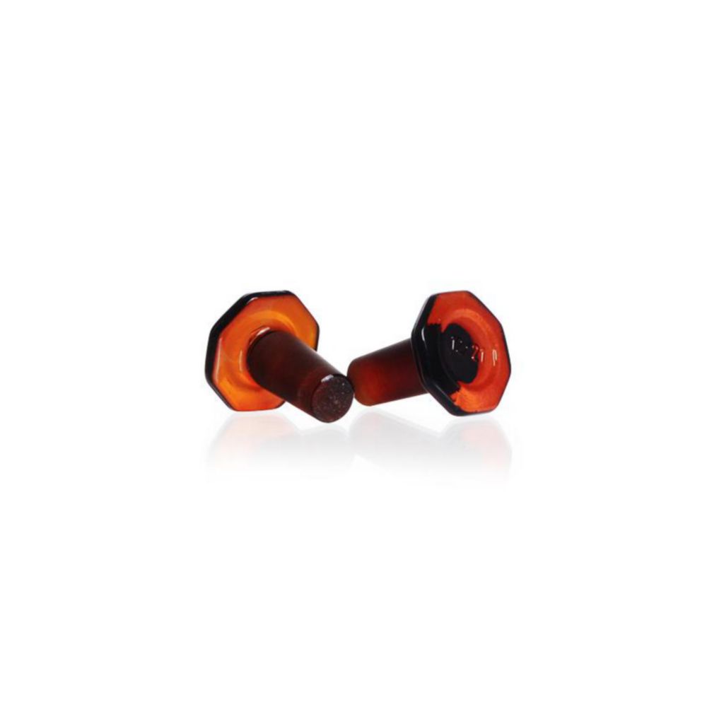 Search Ground joint stoppers, DURAN, solid, brown DWK Life Sciences GmbH (Duran) (980357) 