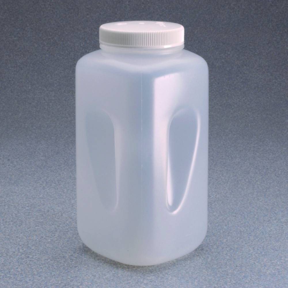 Search Square bottles, wide mouth Nalgene, PPCO, with screw cap, PP Thermo Elect.LED GmbH (Nalge) (5951) 