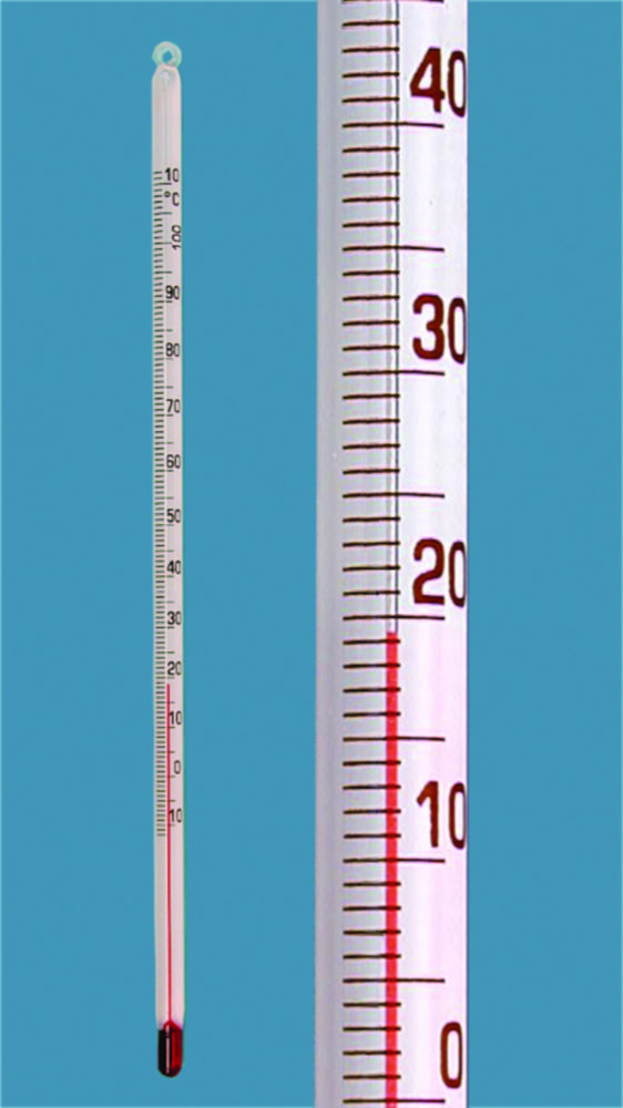 Search Simple type thermometer, solid stem, red filling Amarell GmbH & Co KG (4907) 