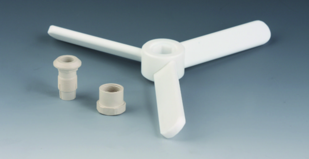 Search Additional stirrer blades for stirrer shafts, PTFE, maxi propeller-three-bladed Bohlender GmbH (963757) 