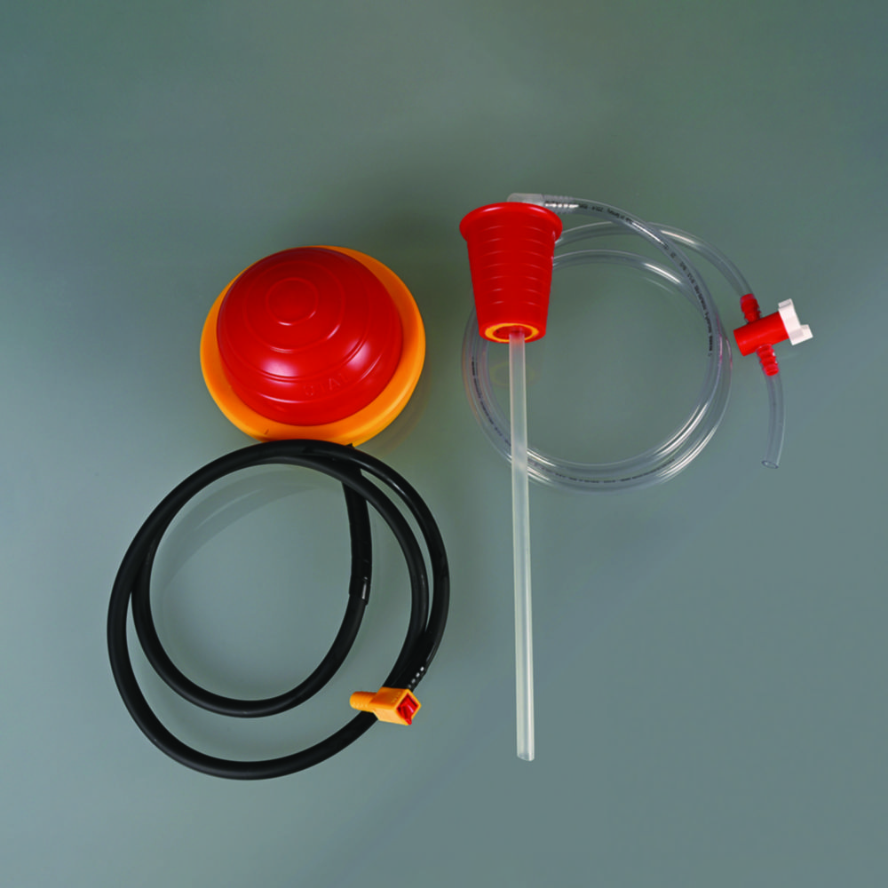 Search Bürkle GmbH (594106)-Foot pumps OTAL, PP, with tube and stopcock