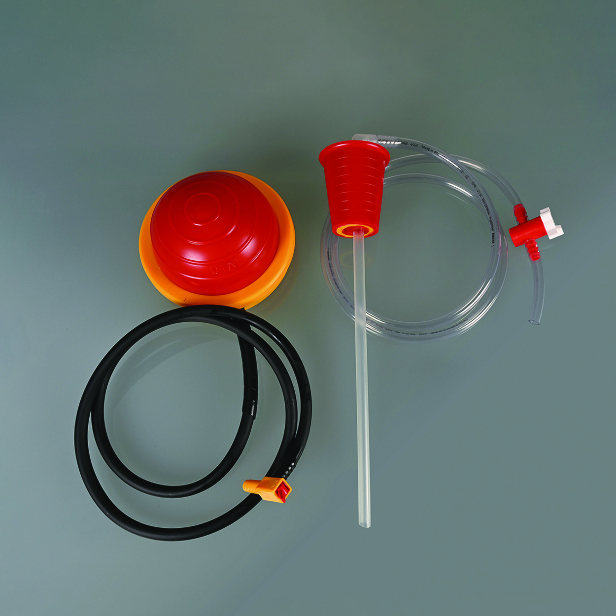 Search Bürkle GmbH (594106)-Foot pumps OTAL, PP, with tube and stopcock