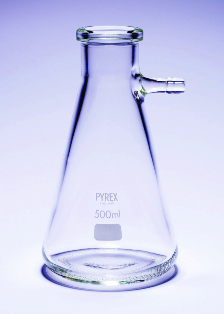 Search Flasks, Büchner, plain side-arm, Pyrex DWK Life Sciences Limited (9853) 