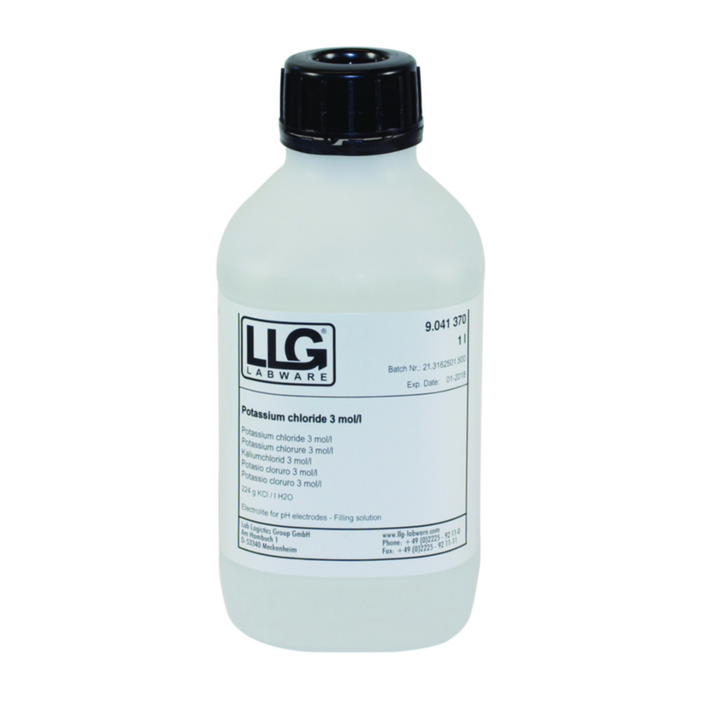 Search LLG-Electrolyte solutions, KCl LLG Labware (9966) 