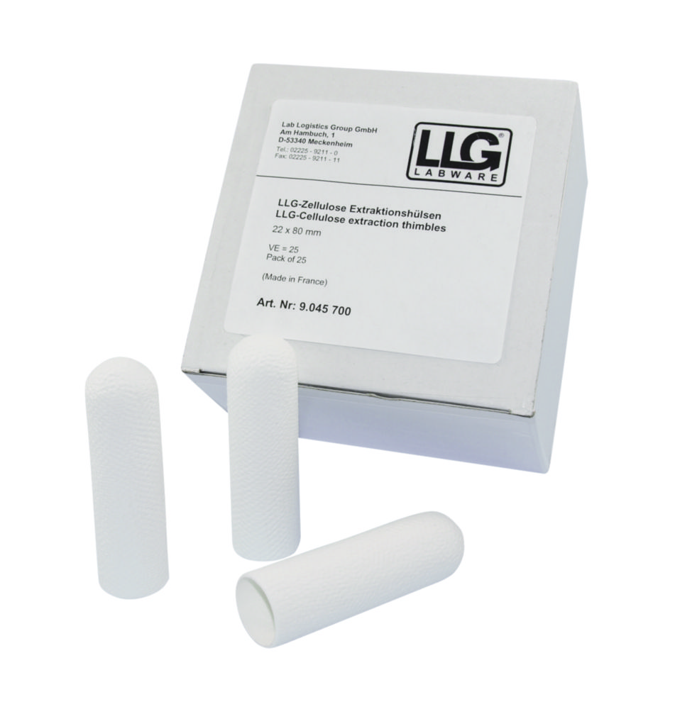 Search LLG-Extraction thimbles, cellulose LLG Labware (7975) 
