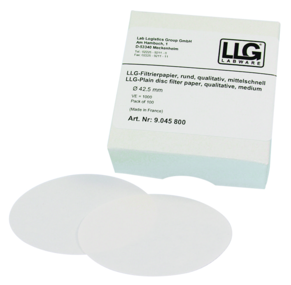 Search LLG-Filter papers, qualitative, circles, medium fast LLG Labware (7926) 