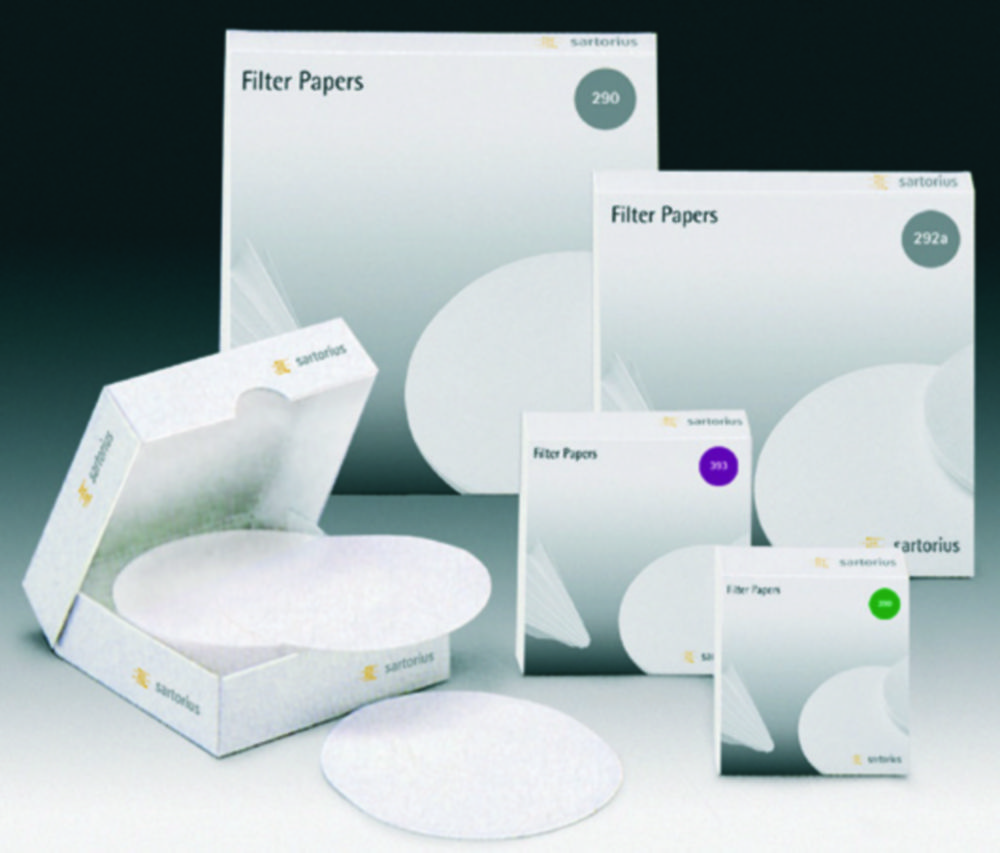 Search Filter paper, Grade 389, white spot, quantitative, circles Sartorius Lab Instruments (4433) 