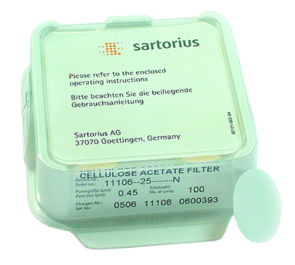Search Membrane filters, cellulose acetate Sartorius Lab Instruments (3226) 