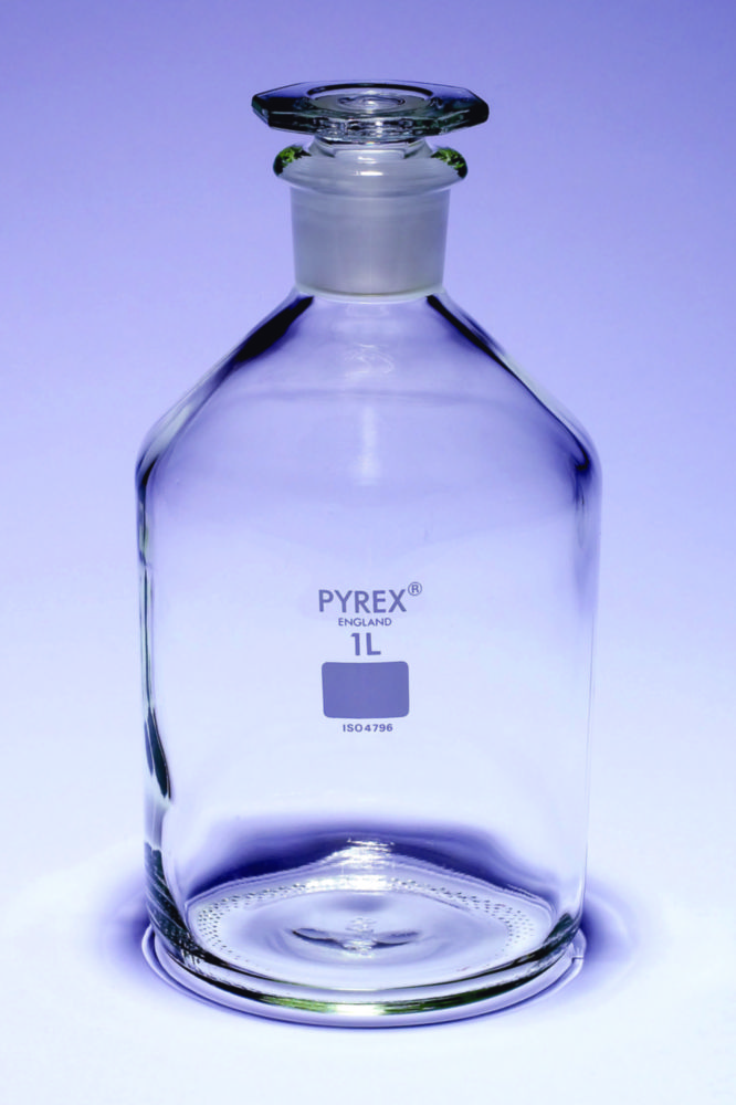 Search Reagent bottles, narrow-mouth, glass stopper, Pyrex DWK Life Sciences Limited (9779) 