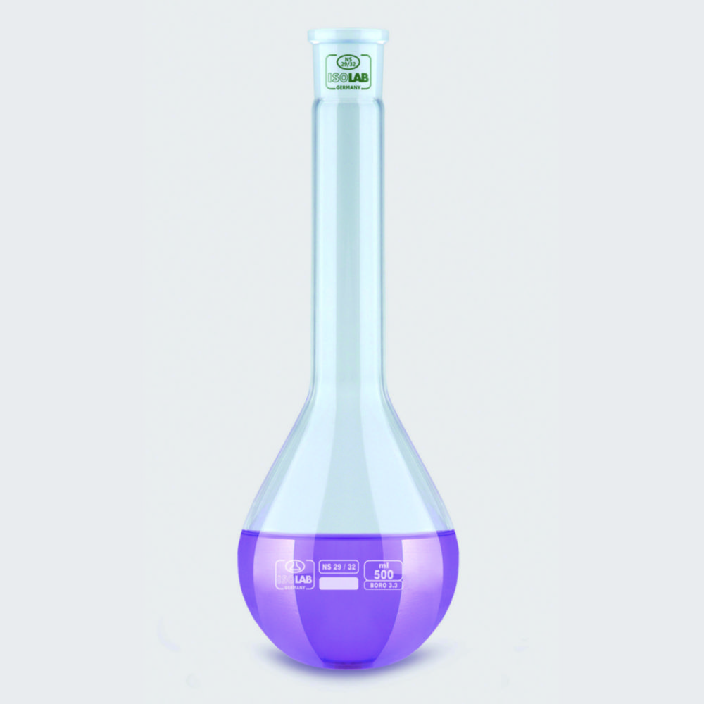 Search Kjeldahl flasks with ground neck, borosilicate glass 3.3 ISOLAB Laborgeräte GmbH (9729) 