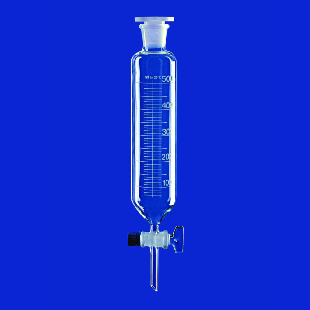 Search Separating funnels cylindrical, with glass plug, borosilicate glass 3.3 Lenz-Laborglas GmbH & Co. KG (6913) 