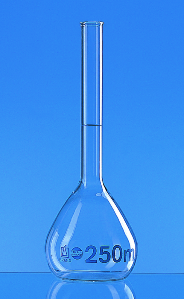 Search Volumetric flasks, boro 3.3, class A, with beaded rim, incl. ISO individual certificate BRAND GMBH + CO.KG (422047) 