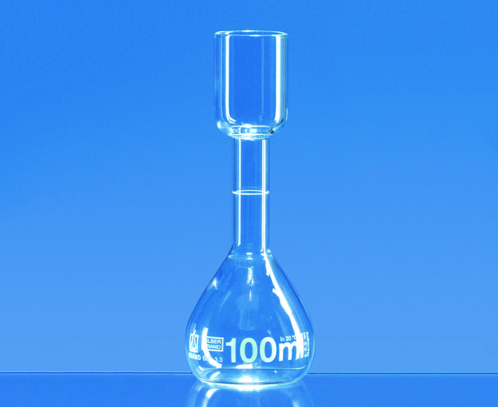 Search Volumetric flasks for sugar tests, Borosilicate glass 3.3, class B, white graduated BRAND GMBH + CO.KG (1549) 