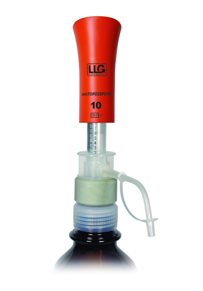 Search Bottletop dispenser LLG-uniwith glass piston and clear glass cylinder LLG Labware (1997) 