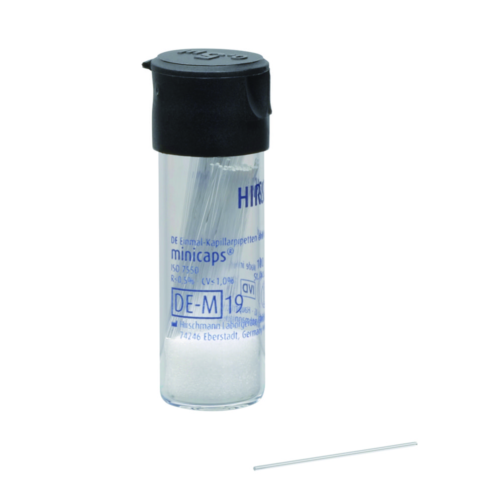 Search Disposable capillary pipettes, DURAN, minicaps end-to-end Hirschmann Laborgeräte GmbH (781) 