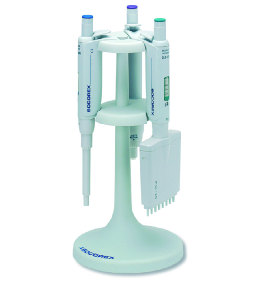 Search Pipette stand for Single and Multichannel microliter pipettes, for Calibra and Acura<s SOCOREX ISBA SA (4605) 