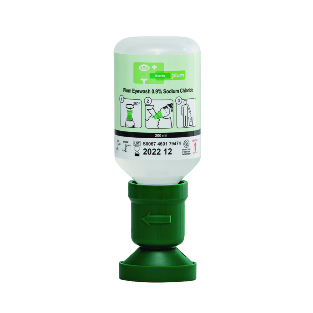 Search Eye Wash Bottle, 0.9 % NaCl, Sterile B-Safety GmbH (10267) 